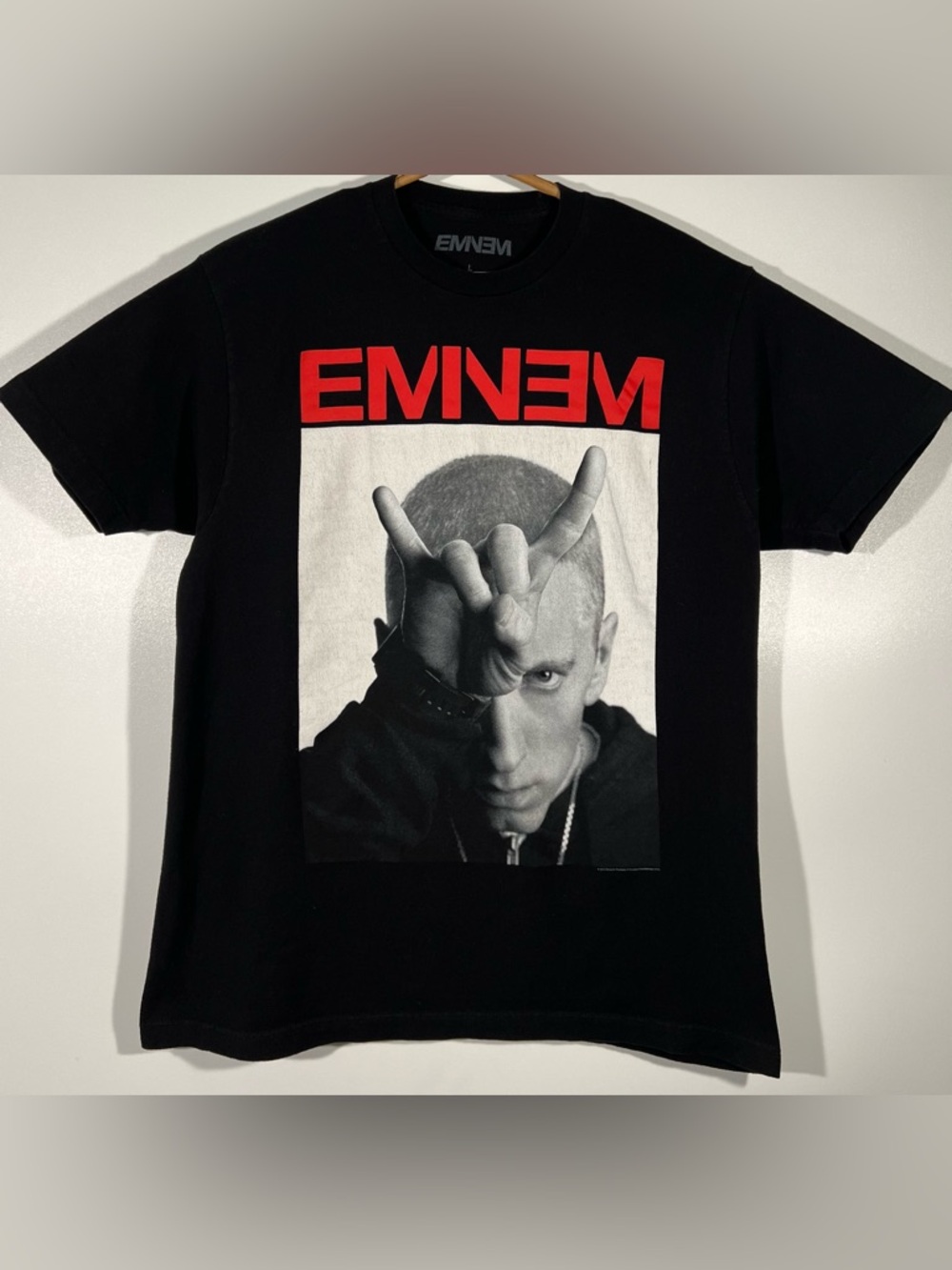 Eminem 2014 Monster Tour Devil Horns Black T-Shirt VTG Tee Shirt Size Large